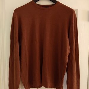 Tulliano mens LS xl shirt silk cotton blend